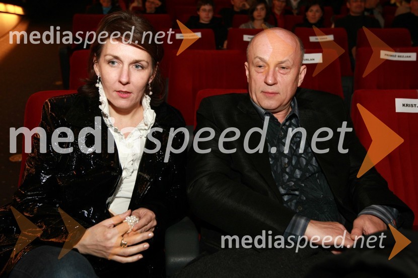 Vlado Kreslin, pevec z ženo EvoPredpremiera filma Hit poletja