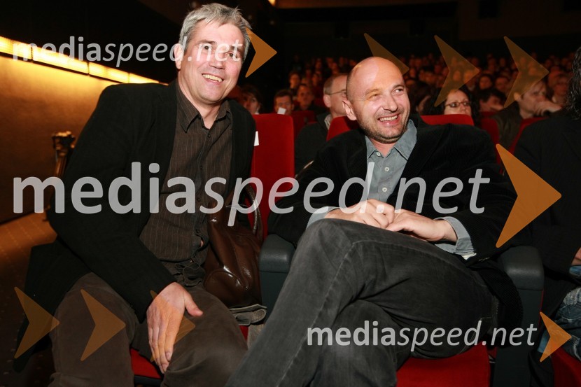 Metod Pevec, režiser filma in Dario Varga, igralecPredpremiera filma Hit poletja