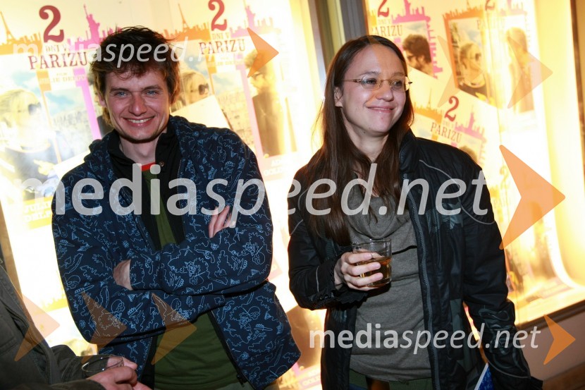 Primož Bezjak, igralec s punco KatarinoPredpremiera filma Hit poletja