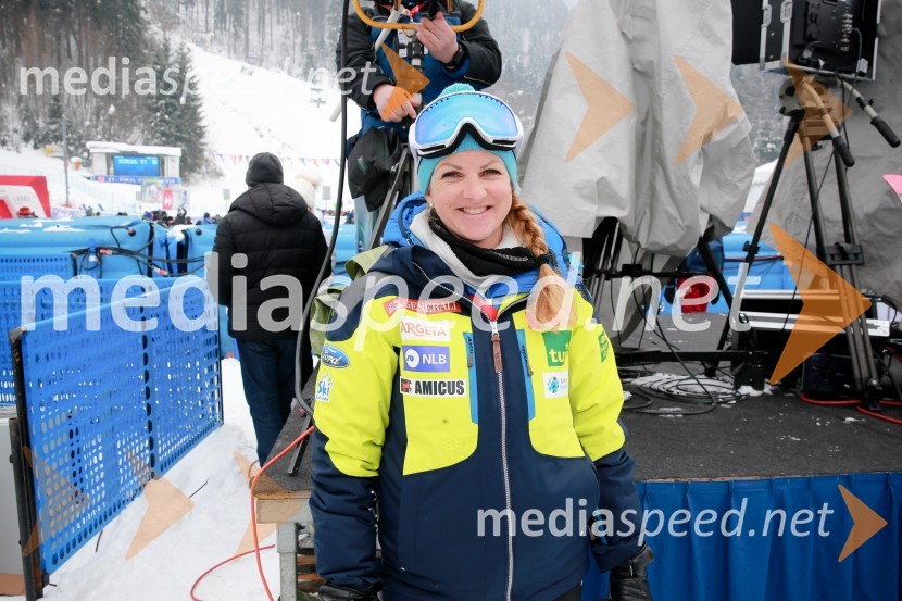  Špela Pretnar, nekdanja smučarka in predstavnica za odnose z javnostmi,Smučarska zveza Slovenije 57. Pokal Vitranc, veleslalom