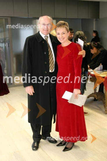 Janez Mejač, nekdanji umetniški vodja baleta SNG Opera in balet Ljubljana in Teja Valič, poslovna sekretarka SNG Opera in balet LjubljanaPremiera baleta Mozart vs. Schumann, SNG Opera in balet Ljubljana