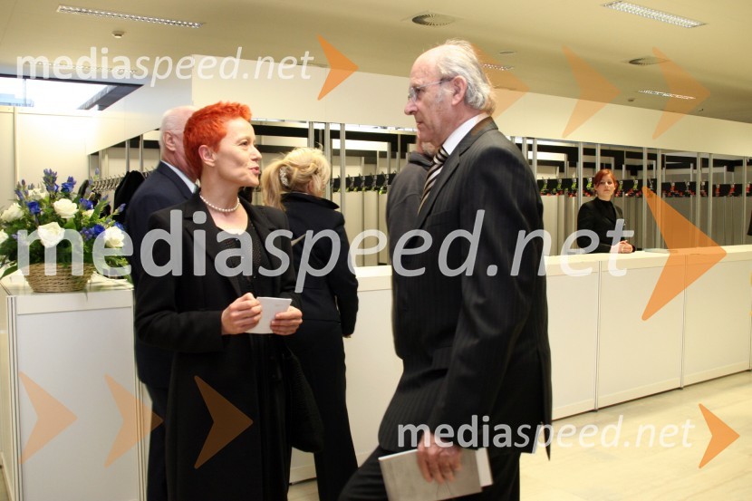 Mateja Rebolj, balerina in Janez Mejač, nekdanji umetniški vodja baleta SNG Opera in balet LjubljanaPremiera baleta Mozart vs. Schumann, SNG Opera in balet Ljubljana