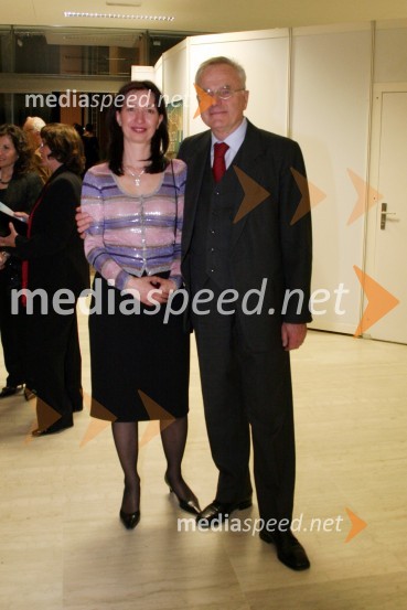 Kristijan Ukmar, ravnatelj SNG Opera in Balet Ljubljana s soprogo Branko Strmole Ukmar, pedagoginjoPremiera baleta Mozart vs. Schumann, SNG Opera in balet Ljubljana