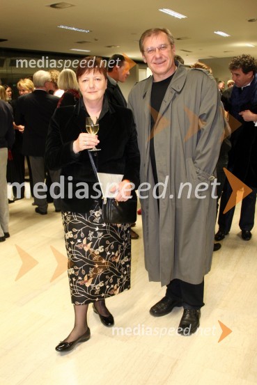 Aleš Valič, igralec in Neva Hribar, družinska prijateljicaPremiera baleta Mozart vs. Schumann, SNG Opera in balet Ljubljana