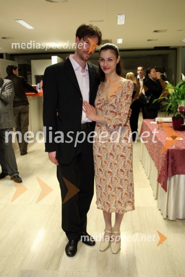 Jaš Otrin, umetniški vodja baleta SNG Opere in baleta Ljubljana in Bojana Nenadović Otrin, balerinaPremiera baleta Mozart vs. Schumann, SNG Opera in balet Ljubljana