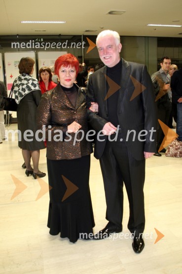 Marko Gorjanc, namestnik ravnatelja SNG Opera in balet Ljubljana in njegova žena RadomilaPremiera baleta Mozart vs. Schumann, SNG Opera in balet Ljubljana