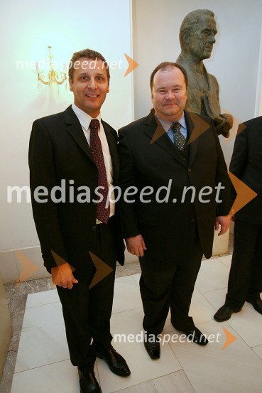 Danilo Rošker, direktor SNG Maribor in Aleš Hauc, direktor Pošte SlovenijaPremiera opere Così fan tutte, SNG Maribor