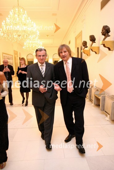 Miran Potrč, poslanec SD in dr. Dušan Radonjič, prorektor Univerze v MariboruPremiera opere Così fan tutte, SNG Maribor