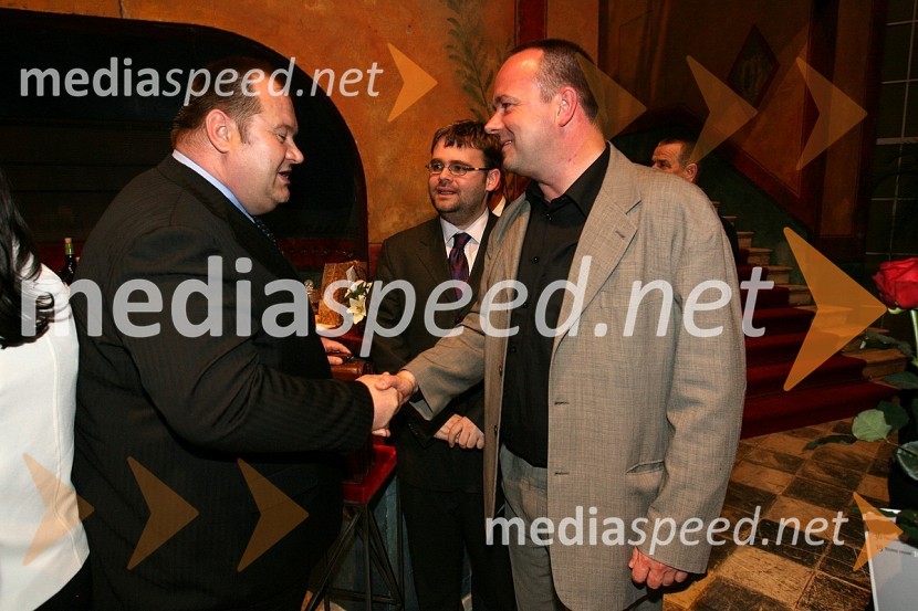 Aleš Hauc, generalni direktor Pošte Slovenije in režiser opere Guy JoostenPremiera opere Così fan tutte, SNG Maribor