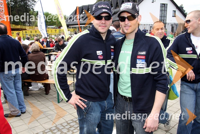 Mitja Dragšič in Aleš Gorza, smučarjaPodelitev nagrad ob zaključku sezone alpskih disciplin, Snežni stadion