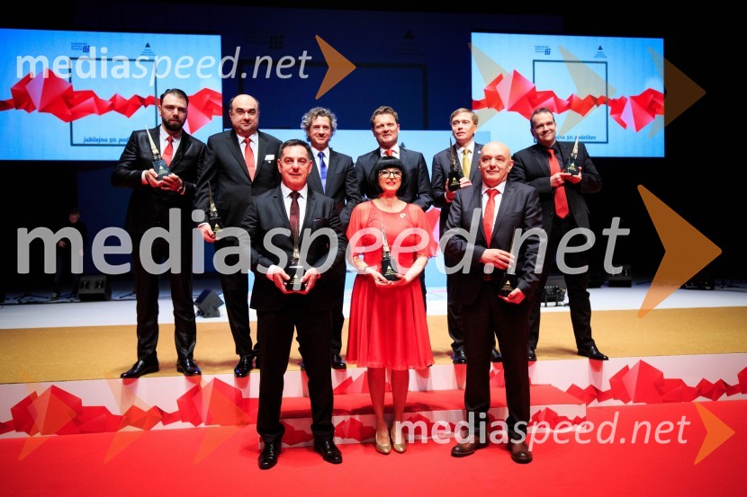  Borut Čeh, podjetje Labena; univ.dipl.ekon. Rado Čulibrk, direktor, podjetje NIKO, d.o.o., Železniki;  Branko Kamenšek, direktor, LEK VETERINA d.o.o.; dr. Robert Golob, predsednik uprave, GEN-I;  Matjaž Omladič, direktor, Novem Car Interior Design d.o.o., član upravnega odbora, Slovensko-nemška gospodarska zbornica ; dr. Flora Cvetka  Tinauer, podjetnica, predavateljica;  Mark Pleško, direktor, Cosylab d.o.o.;  Ivan Kralj, direktor, Arex;  Iztok Špan, lastnik in direktor, Tajfun50. podelitev nagrad Gospodarske zbornice Slovenije