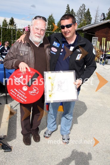 Jaroslav Kalan, direktor Smučarske zveze Slovenije in ...Podelitev nagrad ob zaključku sezone alpskih disciplin, Snežni stadion