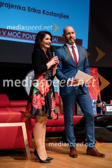  Erika Kostanjšek, direktorica podjetja E3Plus;  Peter Poles, televizijski voditelj500 podjetnic