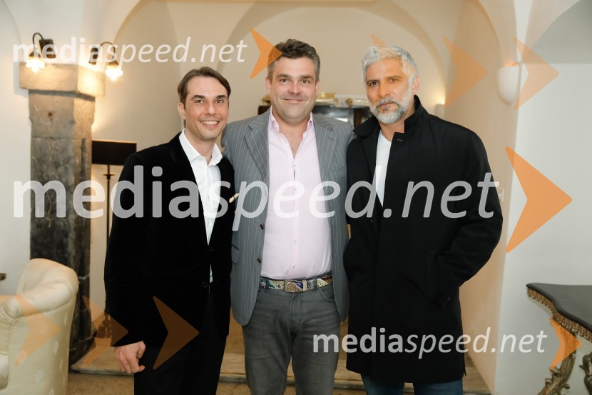  Damir Ibrahimagić Kopinič;  Milan Rajlič, soustanovitelj Medicohealth;  Sebastian Cavazza, dramski in filmski igralecMedicohealth, predstavitev slovenske aplikacije