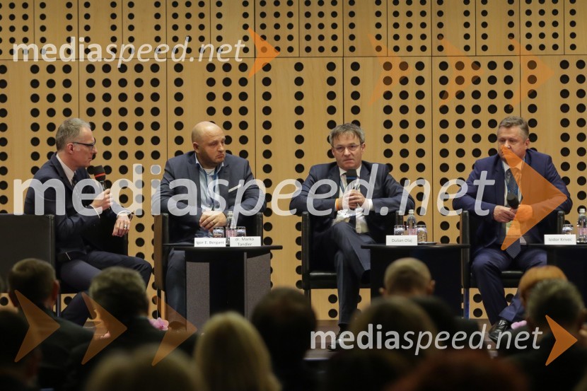  Igor Evgen Bergant, novinar in TV voditelj;  Marko Tandler, direktor Litostroj Power d.o.o. ;  Dušan Olaj, generalni direktor in lastnik podjetja Duol inženiring d.o.o.;   Izidor Krivec,  direktor Celjske mesnine d.d.1. Nacionalna konferenca o internacionalizaciji slovenskega gospodarstva