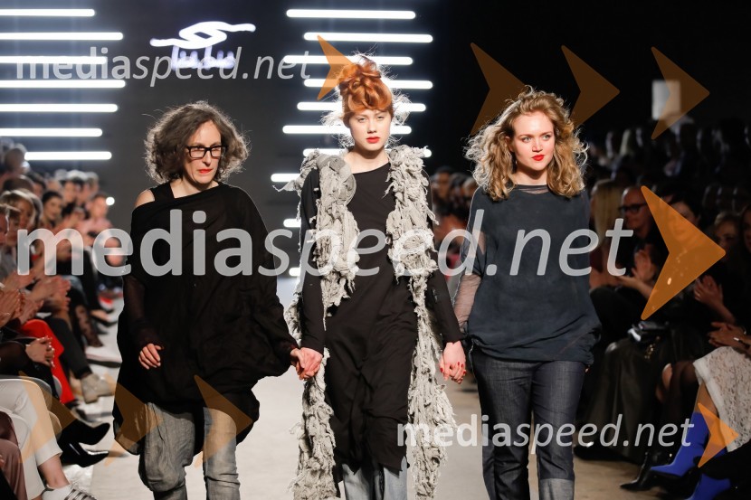  Tina Princ;  Andreja Slavič, manekenka;  Mihaela Marković, modna oblikovalkaLjubljana Fashion Week (LJFW) 2018, 3. dan