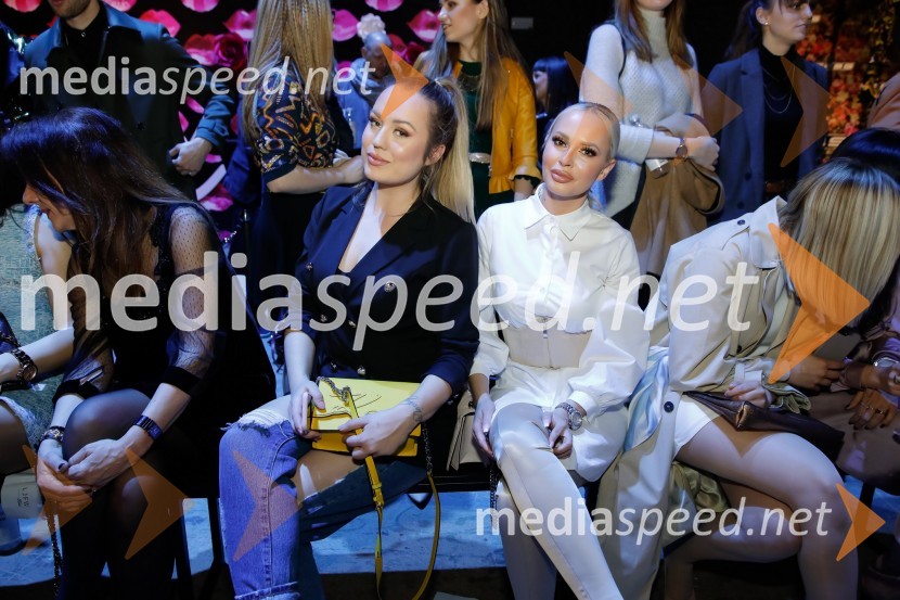  Katarina Benček, social media influencerka, lastnica Urbanega Obešalnika;  Doroteja Premužič, vizažistkaLjubljana Fashion Week (LJFW) 2018, 3. dan