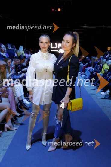 Doroteja Premužič, vizažistka;  Katarina Benček, social media influencerka, lastnica Urbanega ObešalnikaLjubljana Fashion Week (LJFW) 2018, 3. dan