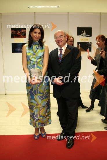 Nataša Jelič, služba za odnose z javnostmi SNG Opera in balet Ljubljana in Mitja Rotovnik, direktor Cankarjevega domaZaključek 1. baletnih dnevov - Gala koncert baletnih zvezd, SNG Opera in balet Ljubljana