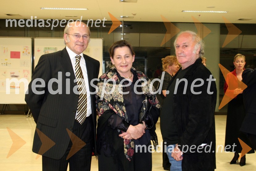 Janez Mejač, nekdanji umetniški vodja baleta SNG Opera in balet Ljubljana in njegova življenska sopotnica Katarina Lavš ter Vlasto Dedovič, koreograf in plesalecZaključek 1. baletnih dnevov - Gala koncert baletnih zvezd, SNG Opera in balet Ljubljana