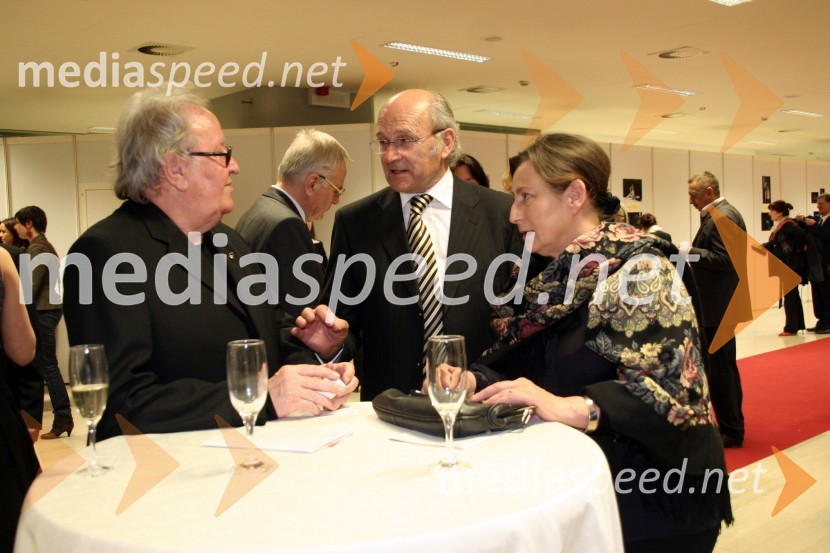 Ivo Kosi, koreograf, Janez Mejač, nekdanji umetniški vodja baleta SNG Opera in balet Ljubljana in njegova življenska sopotnica Katarina LavšZaključek 1. baletnih dnevov - Gala koncert baletnih zvezd, SNG Opera in balet Ljubljana