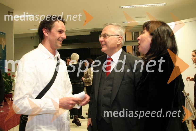 Tomaž Rode, baletnik in Kristijan Ukmar, ravnatelj SNG Opera in Balet Ljubljana in soproga Branka Strmole Ukmar, pedagoginjaZaključek 1. baletnih dnevov - Gala koncert baletnih zvezd, SNG Opera in balet Ljubljana