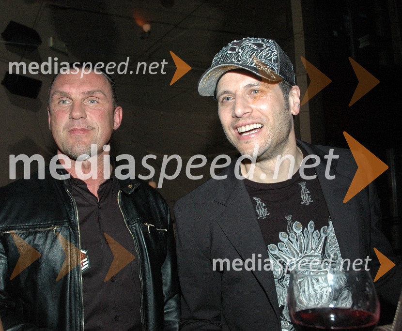 Zvone Petek, podjetnik in Joe Rain, lastnik modne agencije BronzModna revija agencije Bronz