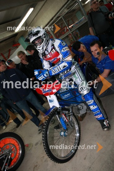 Matej Žagar (AMTK Ljubljana), SlovenijaSPEEDWAY GRAND PRIX, VN Slovenije 2008, trening