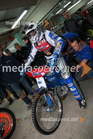 Matej Žagar (AMTK Ljubljana), SlovenijaSPEEDWAY GRAND PRIX, VN Slovenije 2008, trening