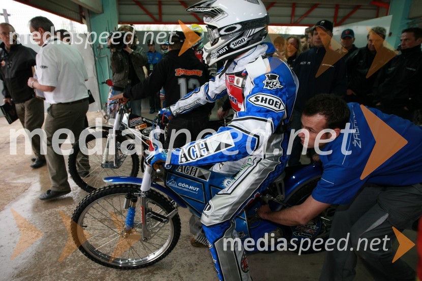 Matej Žagar (AMTK Ljubljana), SlovenijaSPEEDWAY GRAND PRIX, VN Slovenije 2008, trening