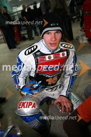 Matej Žagar (AMTK Ljubljana), SlovenijaSPEEDWAY GRAND PRIX, VN Slovenije 2008, trening