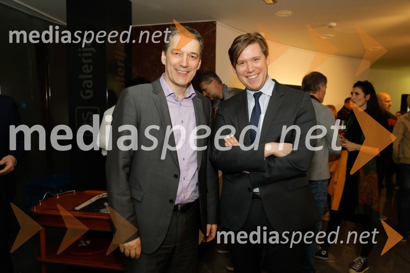  Matija Šenk, član uprave Adriatic Slovenica;  Matija Gantar, član upravnega odbora KD GroupPastirji – življenje, ki izginja, otvoritev razstave