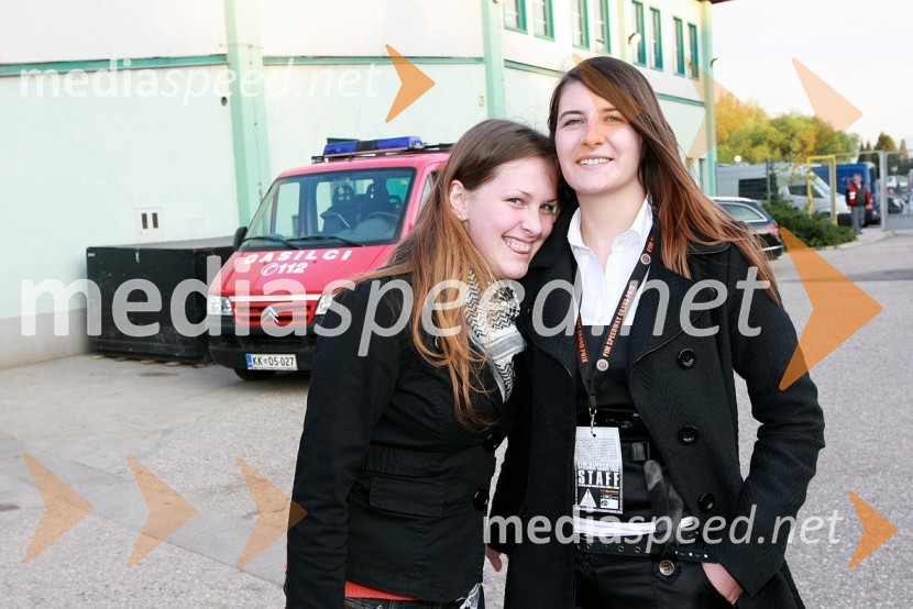 Petra Menič in Mia Levičar, press centerSPEEDWAY GRAND PRIX, VN Slovenije 2008, dirka