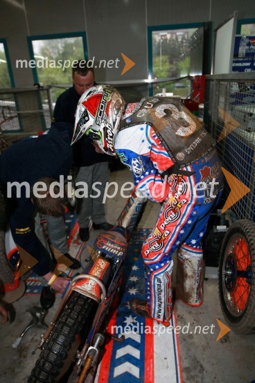 Jason Crump, AvstralijaSPEEDWAY GRAND PRIX, VN Slovenije 2008, trening