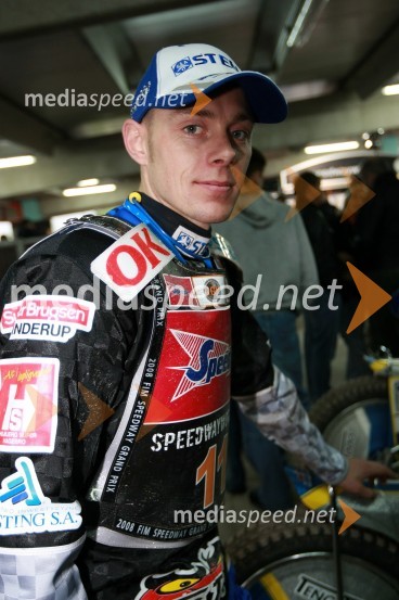Bjarne Pedersen, DanskaSPEEDWAY GRAND PRIX, VN Slovenije 2008, trening