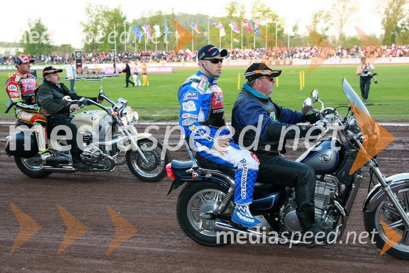 Leigh Adams, Avstralija, Nicki Pedersen, DanskaSPEEDWAY GRAND PRIX, VN Slovenije 2008, dirka