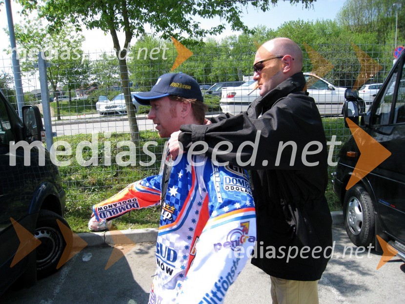 Jason Crump, AvstralijaSPEEDWAY GRAND PRIX, VN Slovenije 2008, trening