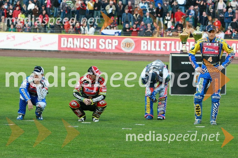 Nicki Pedersen, Danska, Leigh Adams, Avstralija, Jason Crump, Avstralija, Tomasz Gollob, PoljskaSPEEDWAY GRAND PRIX, VN Slovenije 2008, dirka