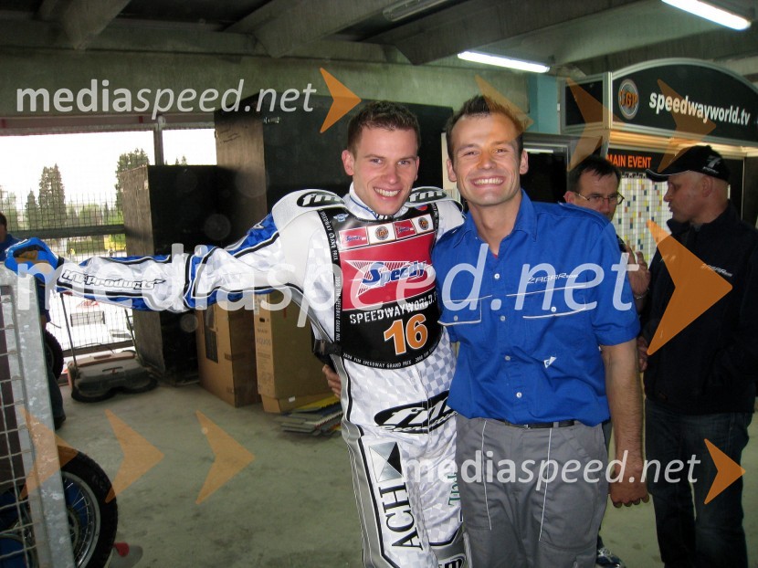 Matej Žagar (AMTK Ljubljana), Slovenija in ...SPEEDWAY GRAND PRIX, VN Slovenije 2008, trening