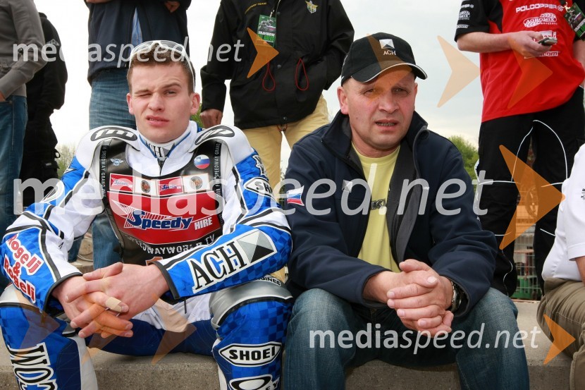 Matej Žagar (AMTK Ljubljana), Slovenija in ...SPEEDWAY GRAND PRIX, VN Slovenije 2008, trening