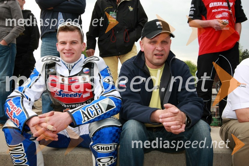 Matej Žagar (AMTK Ljubljana), Slovenija in ...SPEEDWAY GRAND PRIX, VN Slovenije 2008, trening