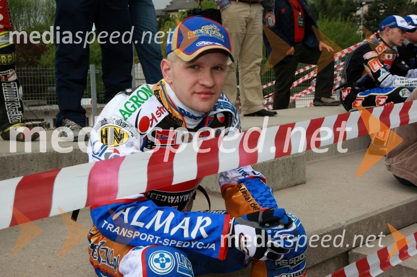 Krzysztof Kasprzak, PoljskaSPEEDWAY GRAND PRIX, VN Slovenije 2008, trening