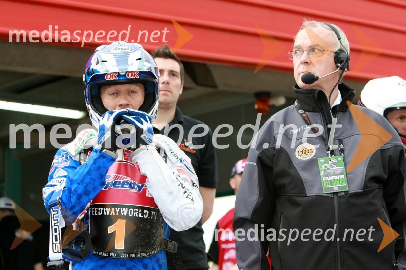 Nicki Pedersen, Danska in ...SPEEDWAY GRAND PRIX, VN Slovenije 2008, trening