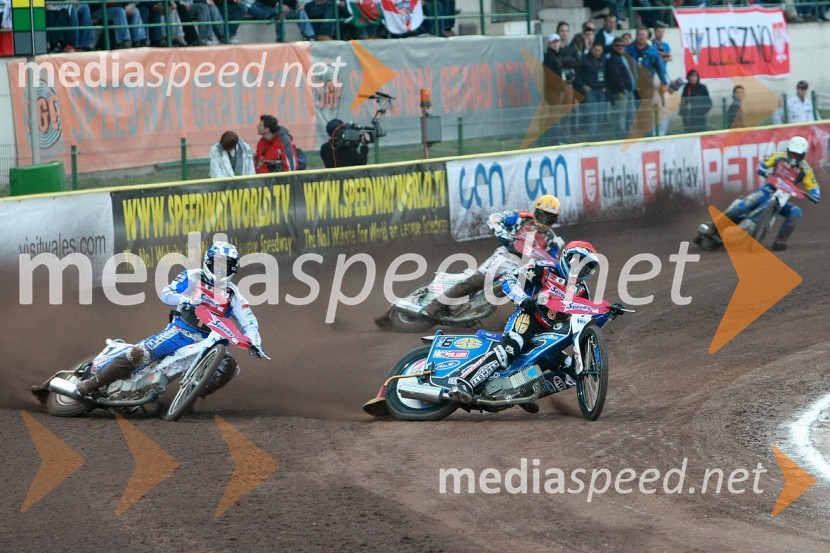 Nicki Pedersen, Danska in Greg Hancock, ZDASPEEDWAY GRAND PRIX, VN Slovenije 2008, dirka