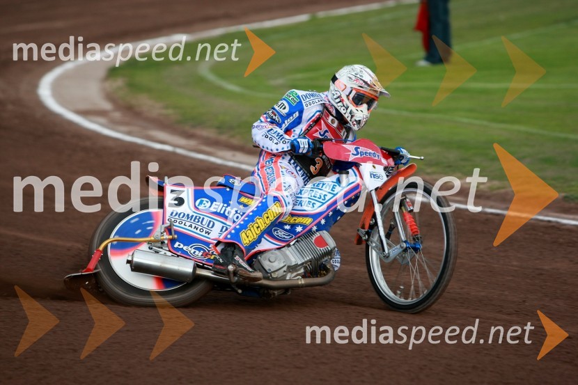 Jason Crump, AvtralijaSPEEDWAY GRAND PRIX, VN Slovenije 2008, trening