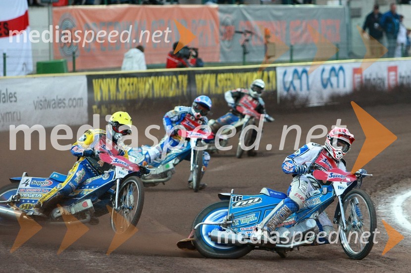 Tomasz Gollob, Poljska in Matej Žagar (AMTK Ljubljana), SlovenijaSPEEDWAY GRAND PRIX, VN Slovenije 2008, dirka