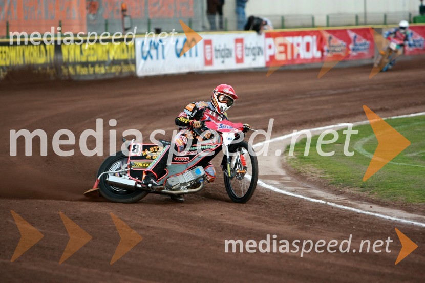 Rune Holta (Poljska)SPEEDWAY GRAND PRIX, VN Slovenije 2008, trening