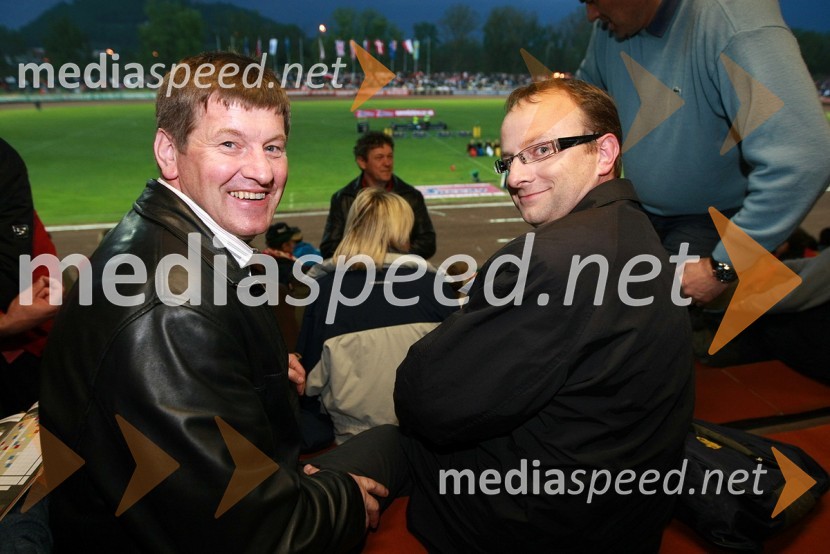 Franci Bogovič, župan občine Krško in Radovan Žerjav, minister za prometSPEEDWAY GRAND PRIX, VN Slovenije 2008, dirka