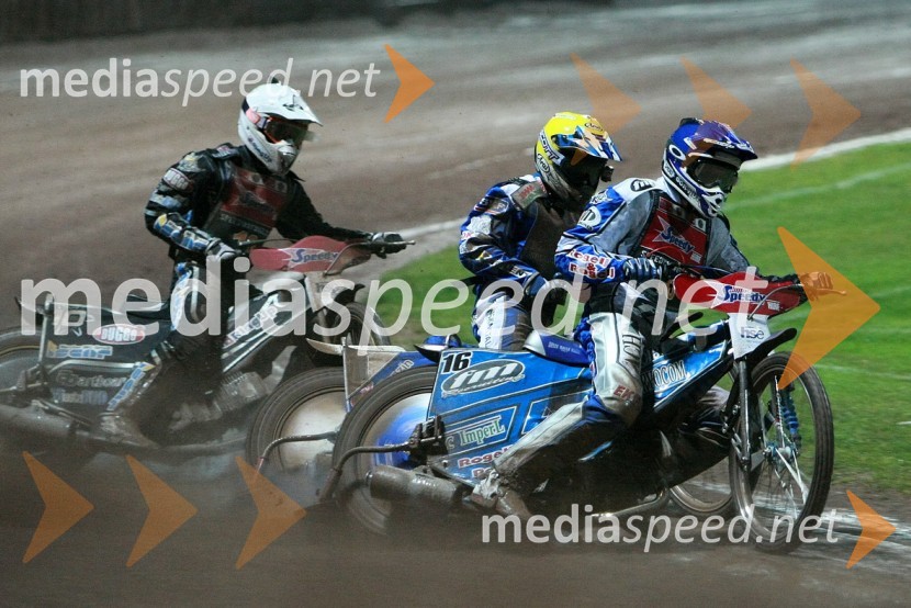 Andreas Jonsson, Švedska,... in Matej Žagar (AMTK Ljubljana), SlovenijaSPEEDWAY GRAND PRIX, VN Slovenije 2008, dirka