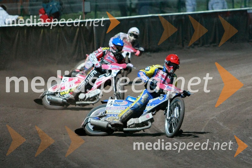 Hans Andersen, Danska in Tomasz Gollob, PoljskaSPEEDWAY GRAND PRIX, VN Slovenije 2008, dirka